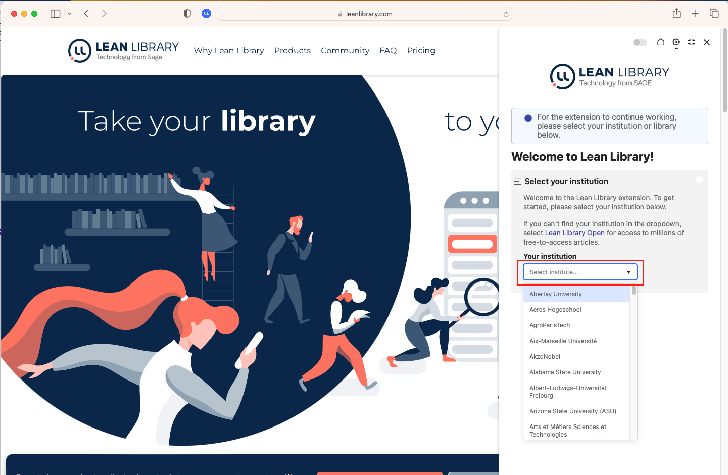 How do I install the Lean Library browser extension on Safari? 5.png