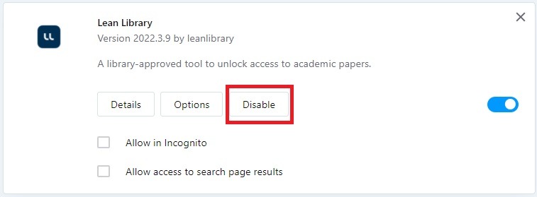 How do I force restart the Lean Library extension in my browser? 3.jpeg