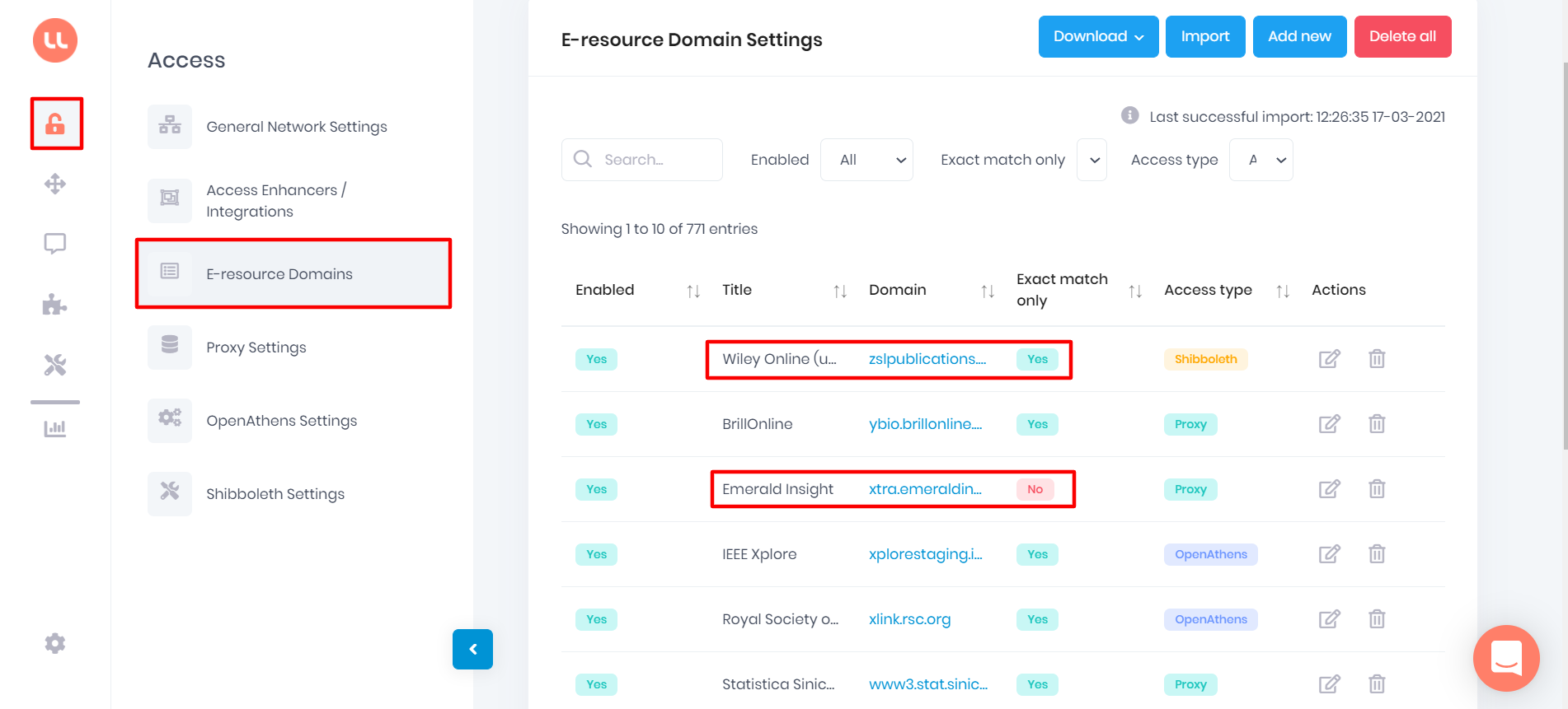 E-resource Domain Settings- Exact match only .png